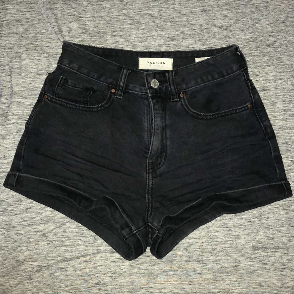 Black high waisted shorts